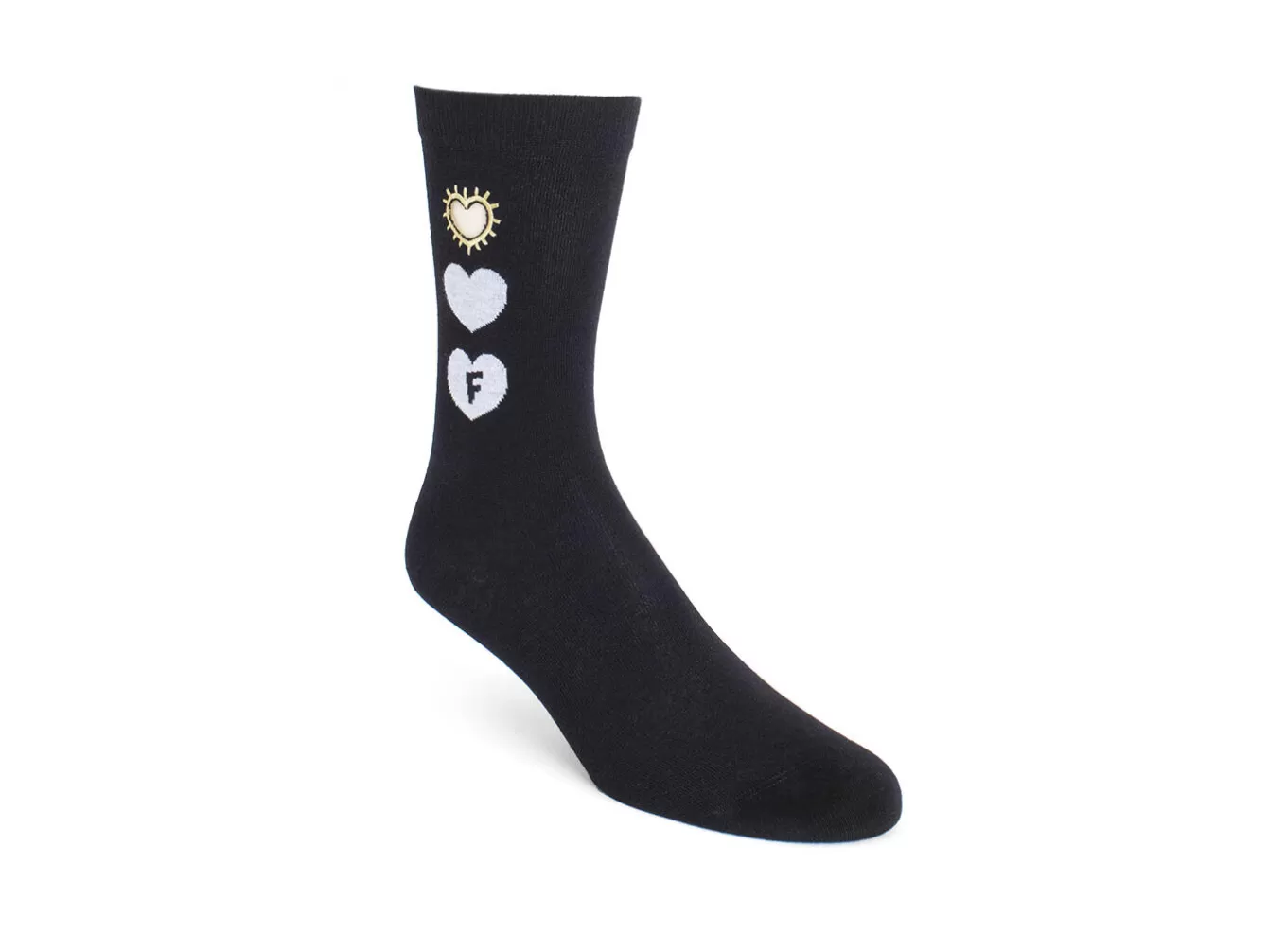 Fluevog Shoes Luna Vog Socks | Sock With Hearts^ Accessories